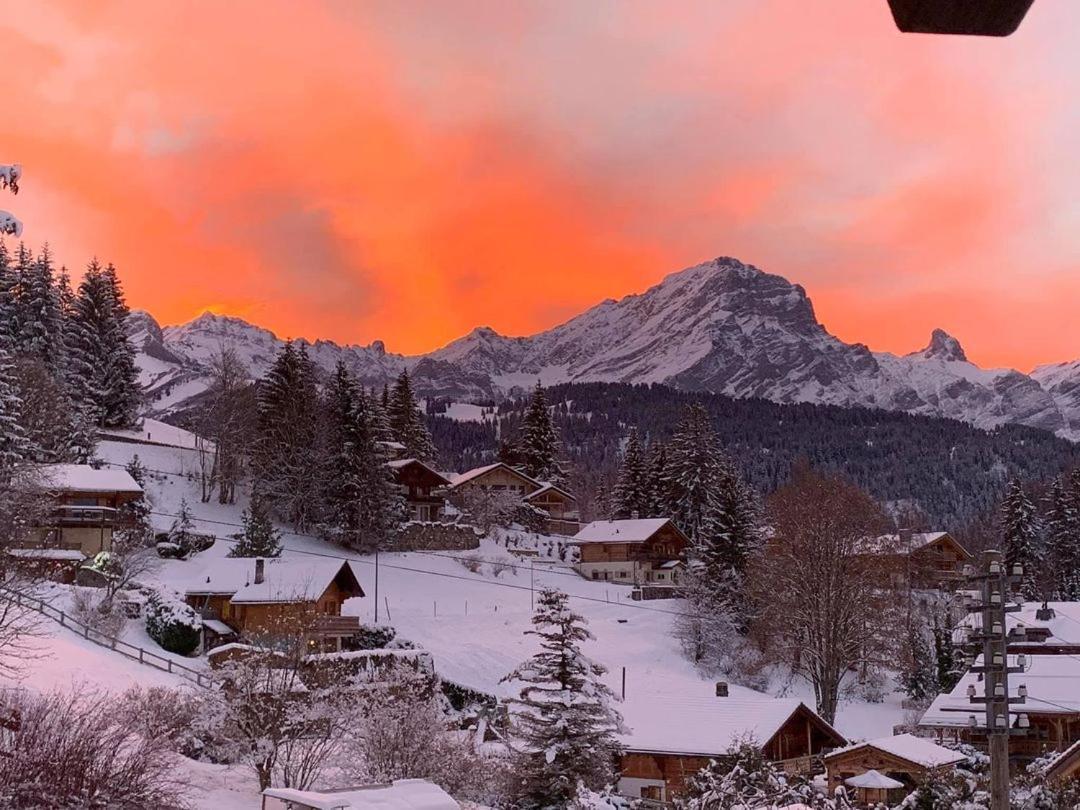 Chalet Le Slalom Arveyes Exteriör bild