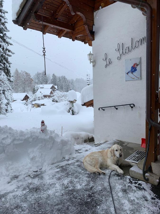 Chalet Le Slalom Arveyes Exteriör bild